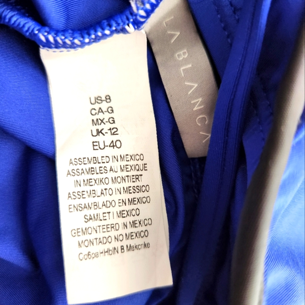 LA BLANCA Island Goddess Surplice Mio One-Piece Swimsuit - Picture 6 of 7